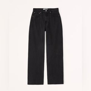 Abercrombie The Loose High Rise Jeans in Black